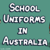 タイトルの両側に立つ、オーストラリアの制服を着た少年と少女