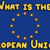 欧州連合の旗と記事のタイトル