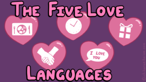 5つの愛の言語を表すイラストの入ったハートと記事のタイトル